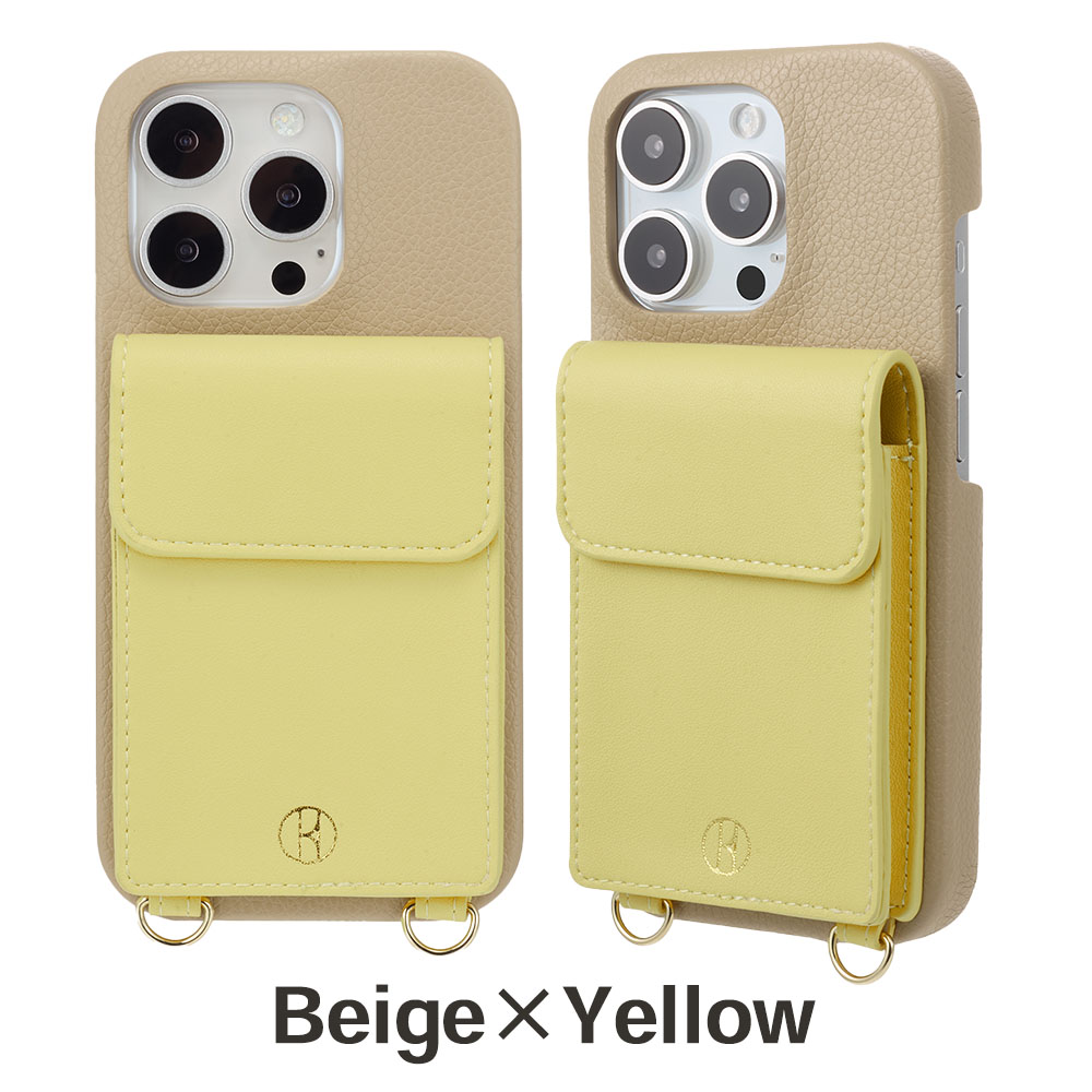 ELLE エル iPhone16 16Pro 用ケース - Wrap Case with Pouch for