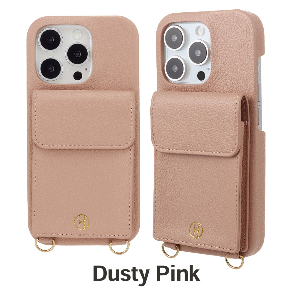 ELLE エル iPhone16 16Pro 用ケース - Wrap Case with Pouch for