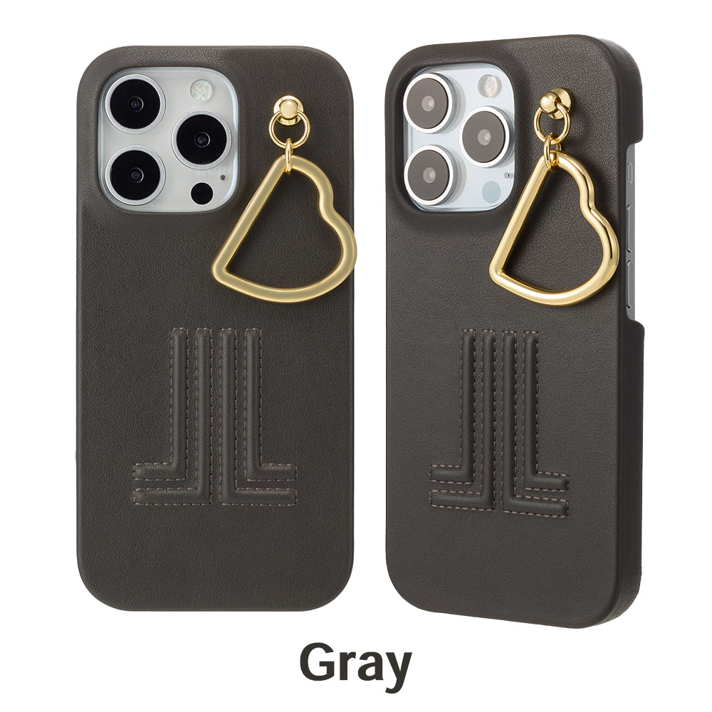 ランバン オン ブルー iPhone16 16Plus 16Pro 16ProMax ケース LANVIN en Bleu - Slim Wrap Case with Heart Charm スマホケース カバー アイフォン ブランド 関連画像4