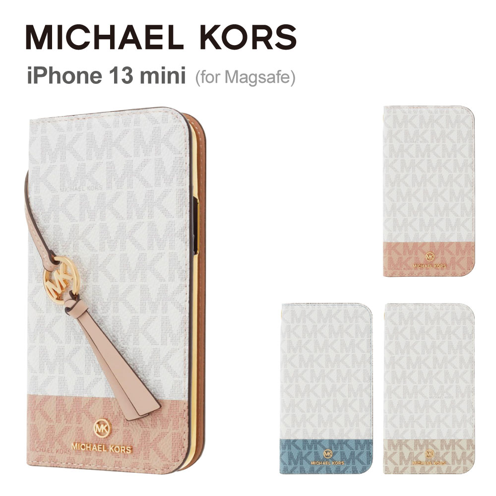 iPhone13mini ケースMICHAEL KORS 手帳型 カード収納 3枚 FOLIO CASE 2