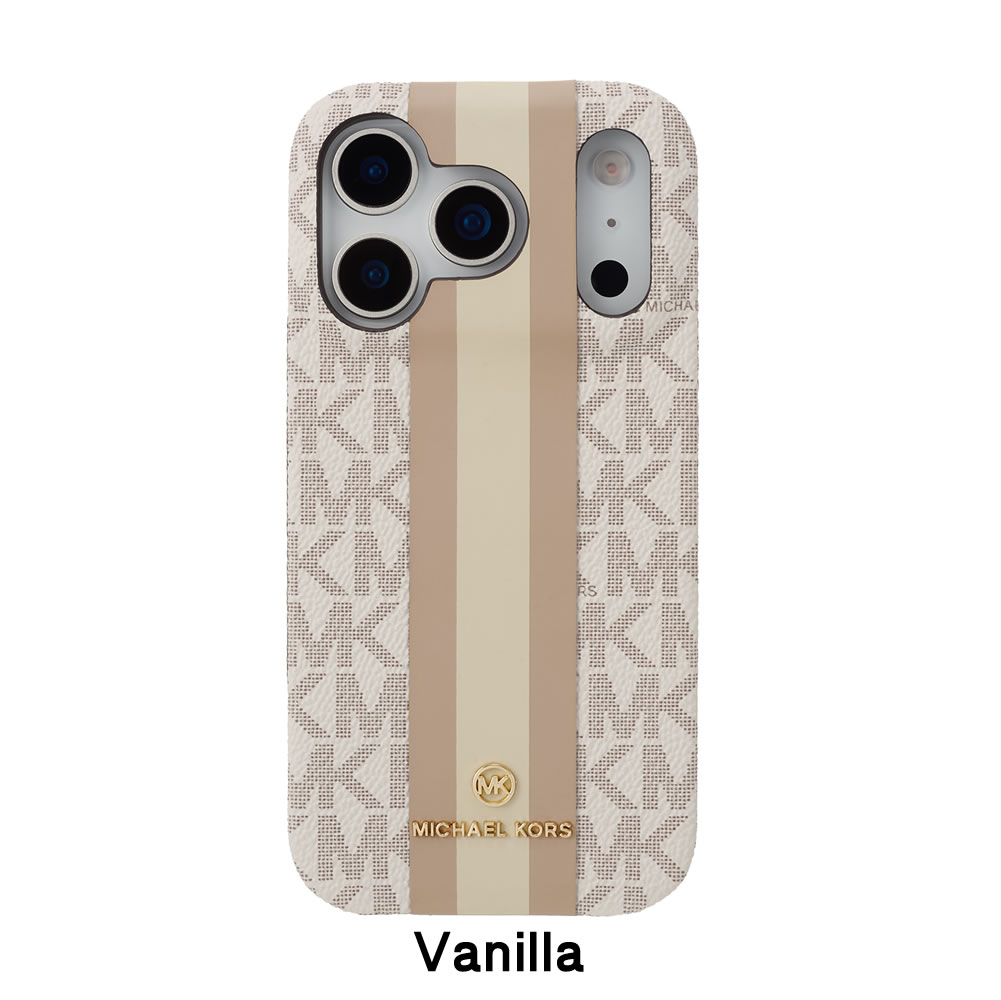 MICHAEL KORS iPhone17用ケース ベージュ 新品未使用 iPhone 17用 MICHAEL KORS ブックタイプケース with Tassel Charm