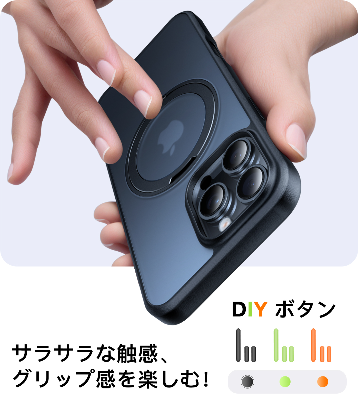 Torras Ostand Pro Case for iPhone16 16Plus 16Pro 16ProMax スマホケース 耐衝撃 画面 液晶 保護 米軍MIL規格 リングスタンド iPhoneケース magsafe対応 関連画像2