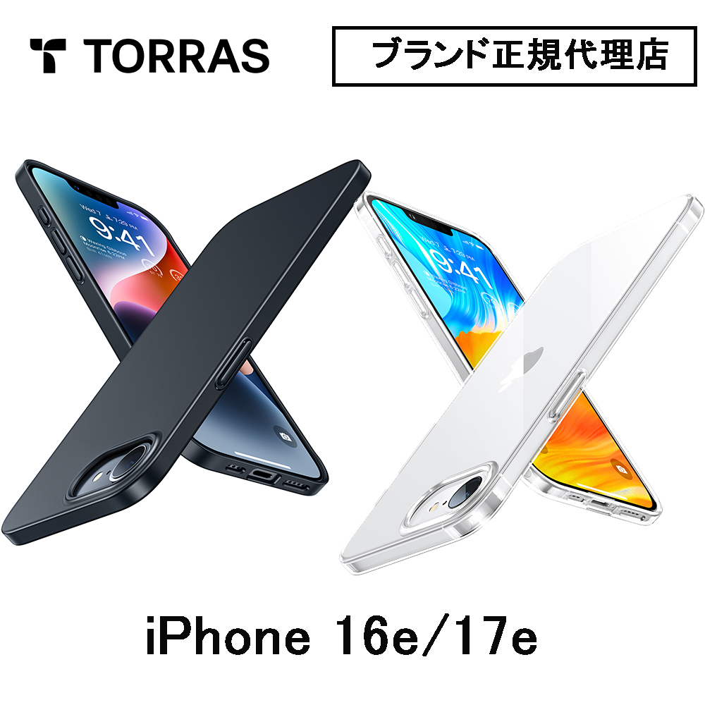 Torras SlimFit Case for iPhone 16e/17e �X�}�z�J�o�[ �ϏՌ� �X�}�z�P�[�X �J�o�[ �u�����h iPhone�P�[�X  �A�C�z�� �A�C�z���J�o�[ �A�C�z���P�[�X