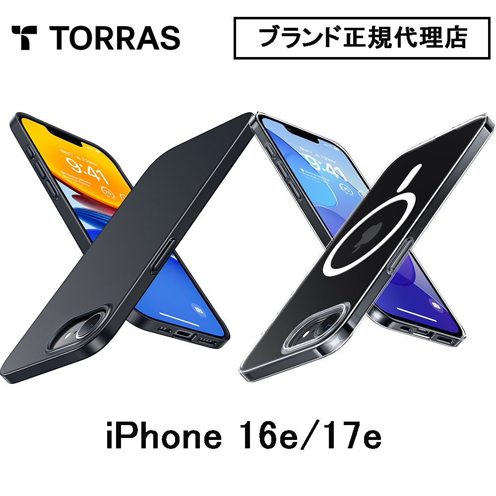 Torras SlimFit-Mag Case for iPhone 16e 17e �X�}�z�J�o�[ �ϏՌ� MagSafe  �X�}�z�P�[�X �J�o�[ �u�����h iPhone�P�[�X �A�C�z���J�o�[ �A�C�z���P�[�X