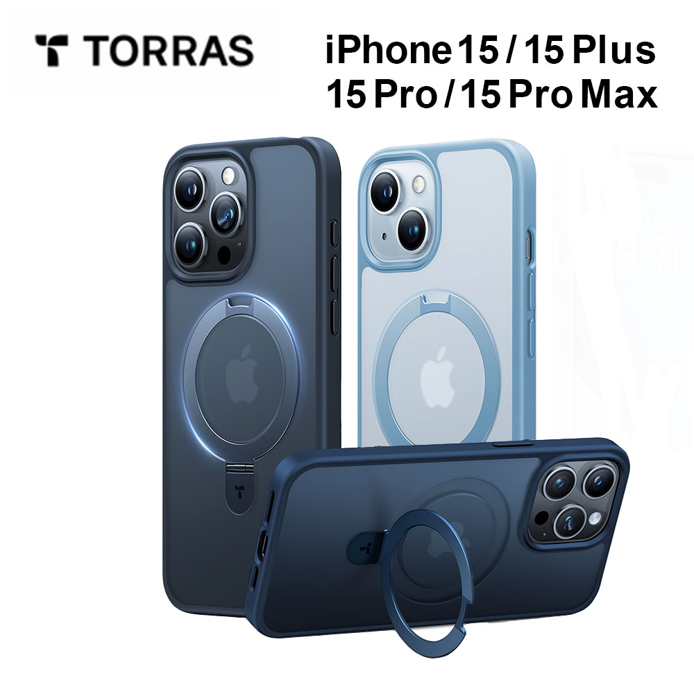 TORRAS ガラスフィルム同梱 TORRAS UPRO Ostand Matte Case iPhone15