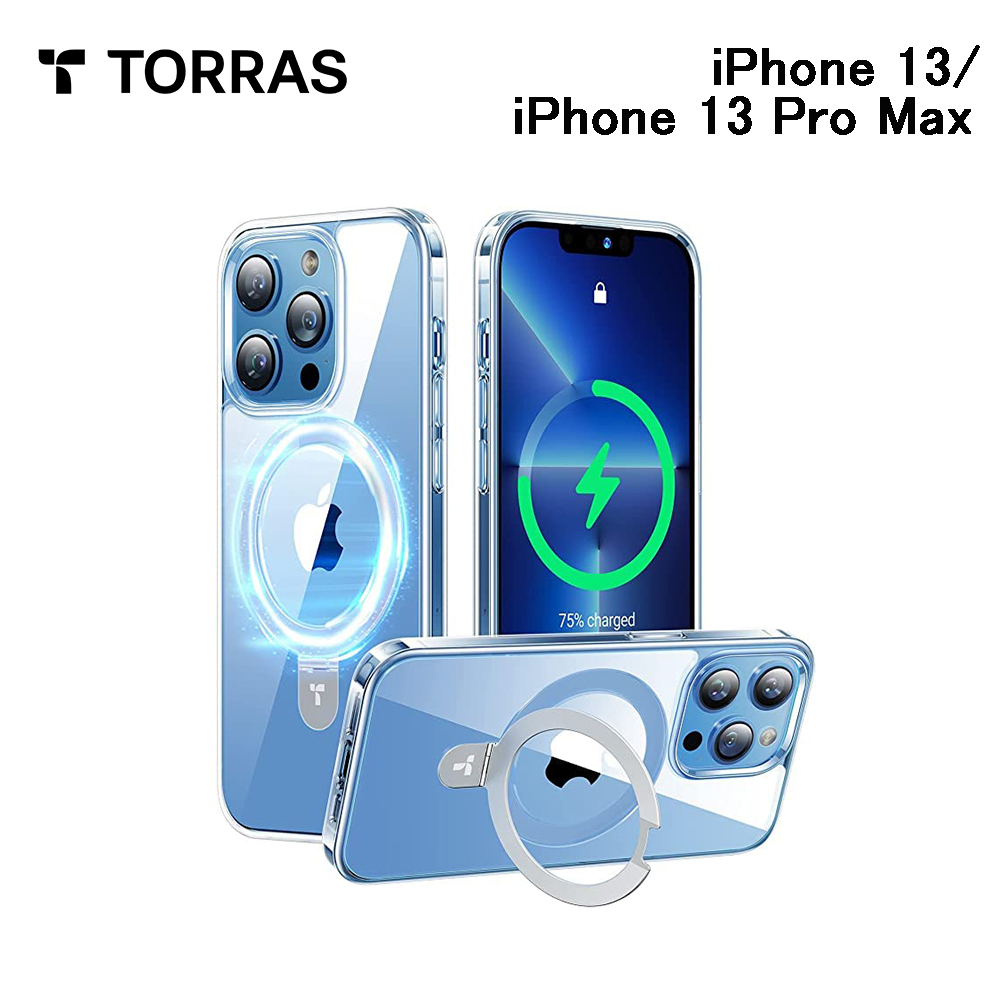 �K���X�t�B�������� TORRAS UPRO Ostand Clear Case iPhone13 13promax �X�}�z�P�[�X ���� �ϏՌ� ��ʕی�K���X ���ϖh�~ �����O�X�^���h