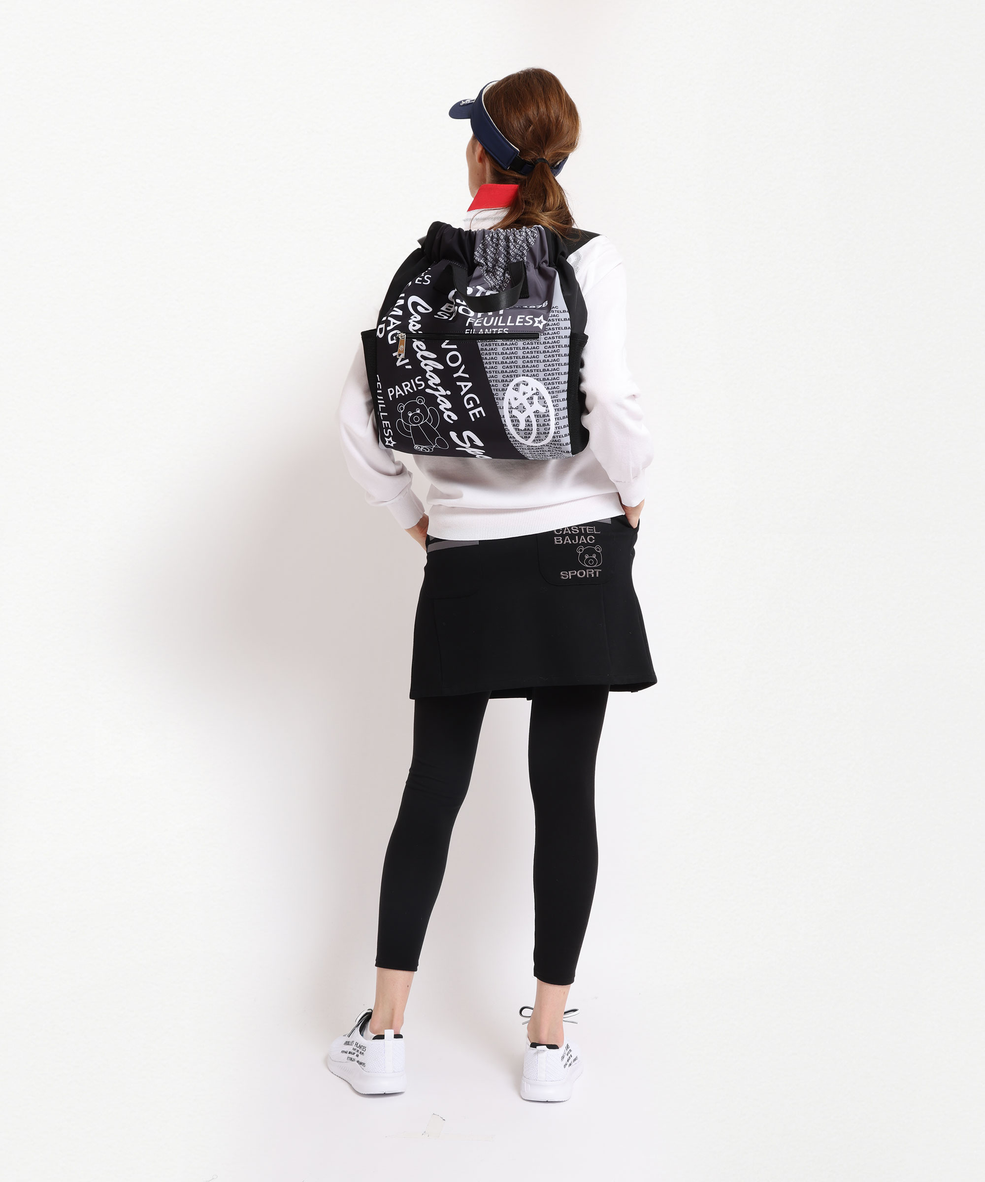 公式】CASTELBAJAC カステルバジャック 新作 ロゴ＆クマ柄 ドロス