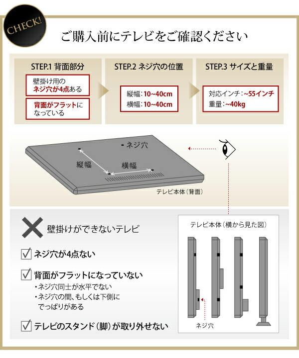壁掛け ハイタイプテレビボード テレビボード テレビ台 TV台 ハイタイプ 壁掛けテレビ 55型 55インチ 大型テレビ 収納 収納付き AVラック 幅180_15