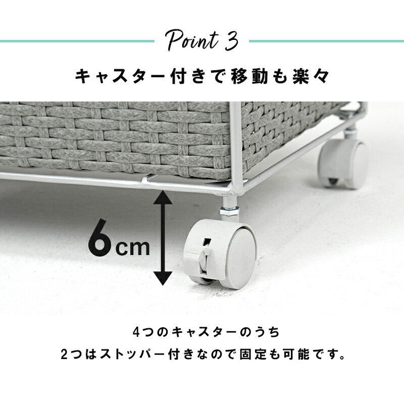 ランドリー/ 2列タイプ 5杯タイプ 70.5×30.5×79cm |  | 05