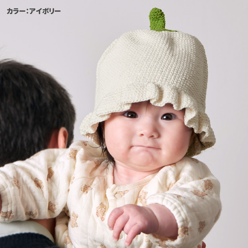 ベビー帽子 赤ちゃん 帽子 手作り 新生児 日除け かわいい 綿100% 6