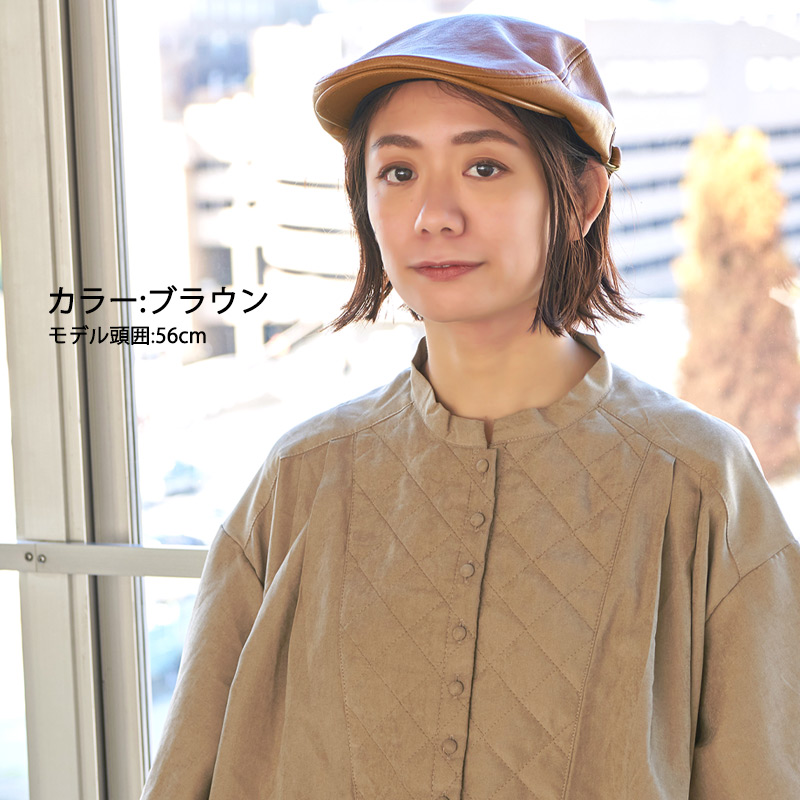 ハンチング帽子 ハンチング帽子 キャップ メンズ レディース ゴルフ 春夏 春用 40代 50代 60代 |フェイクレザー ハンチング |  | 07