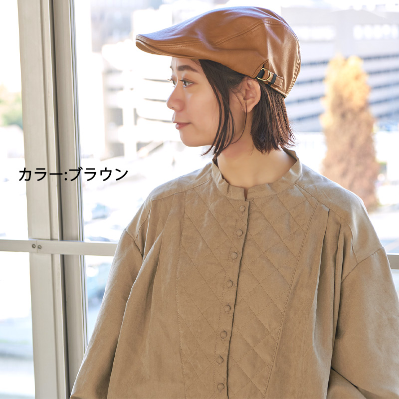 ハンチング帽子 ハンチング帽子 キャップ メンズ レディース ゴルフ 春夏 春用 40代 50代 60代 |フェイクレザー ハンチング |  | 08