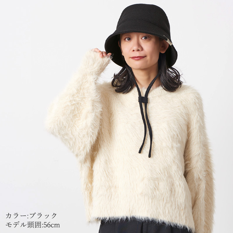 アウトレット セール】つば広帽子 つば広ハット 帽子 バケツハット 日