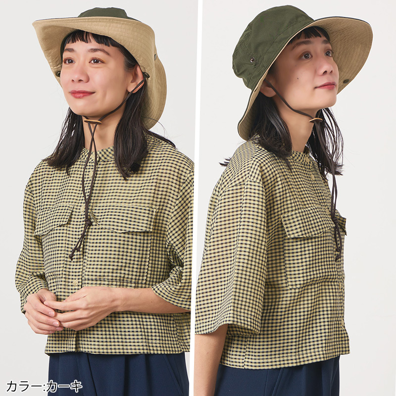 アウトレット セール】ハット サファリハット つば広帽子 つば広ハット