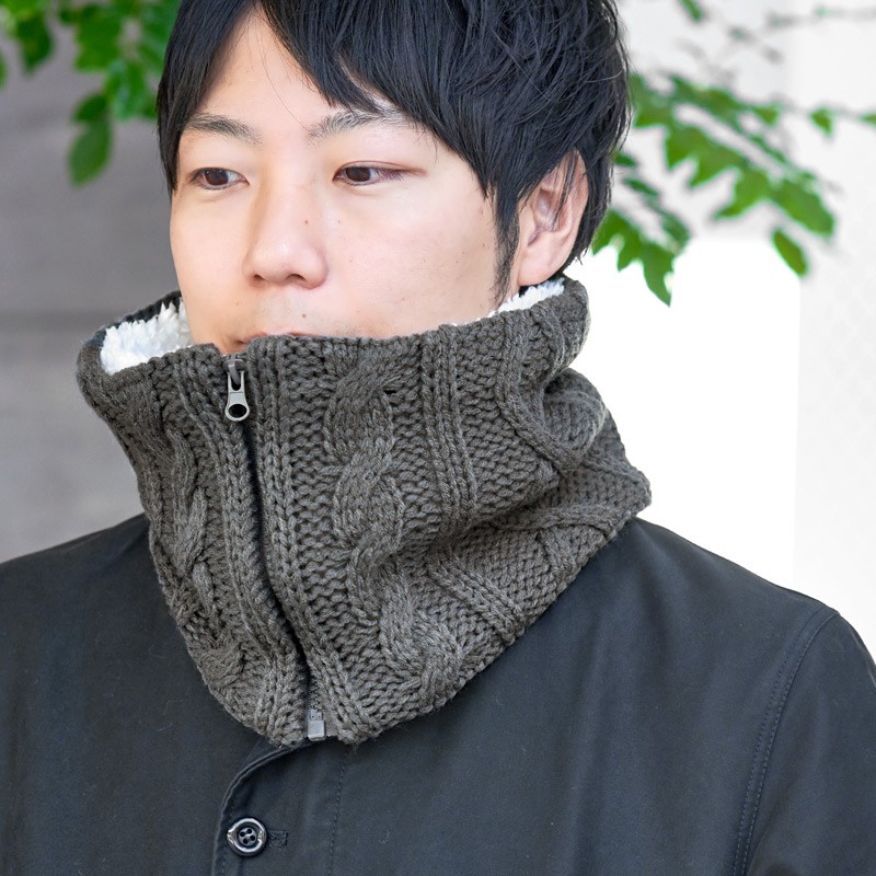 ネックウォーマー スヌード ファスナー レディース メンズ おしゃれ スノボ バイク あったかグッズ ジッパー ニット ボア ネックウォーマー Nw Zip ゆるい帽子 ヘアバンド Casualbox 通販 Yahoo ショッピング