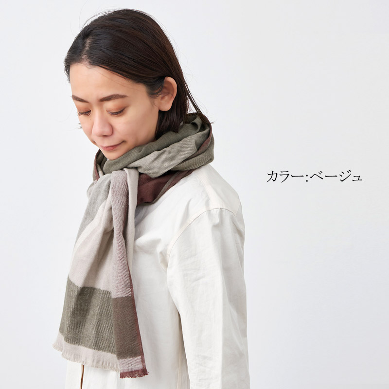 マフラー レディース メンズ チェック 秋冬 冬用 綿100