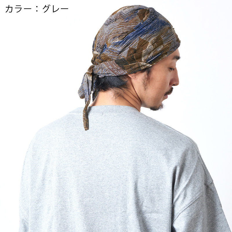 バンダナキャップ バンダナ帽子 ターバンキャップ 三角巾