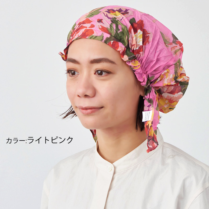 バンダナキャップ 三角巾 帽子 レディース 春夏 夏用 綿100