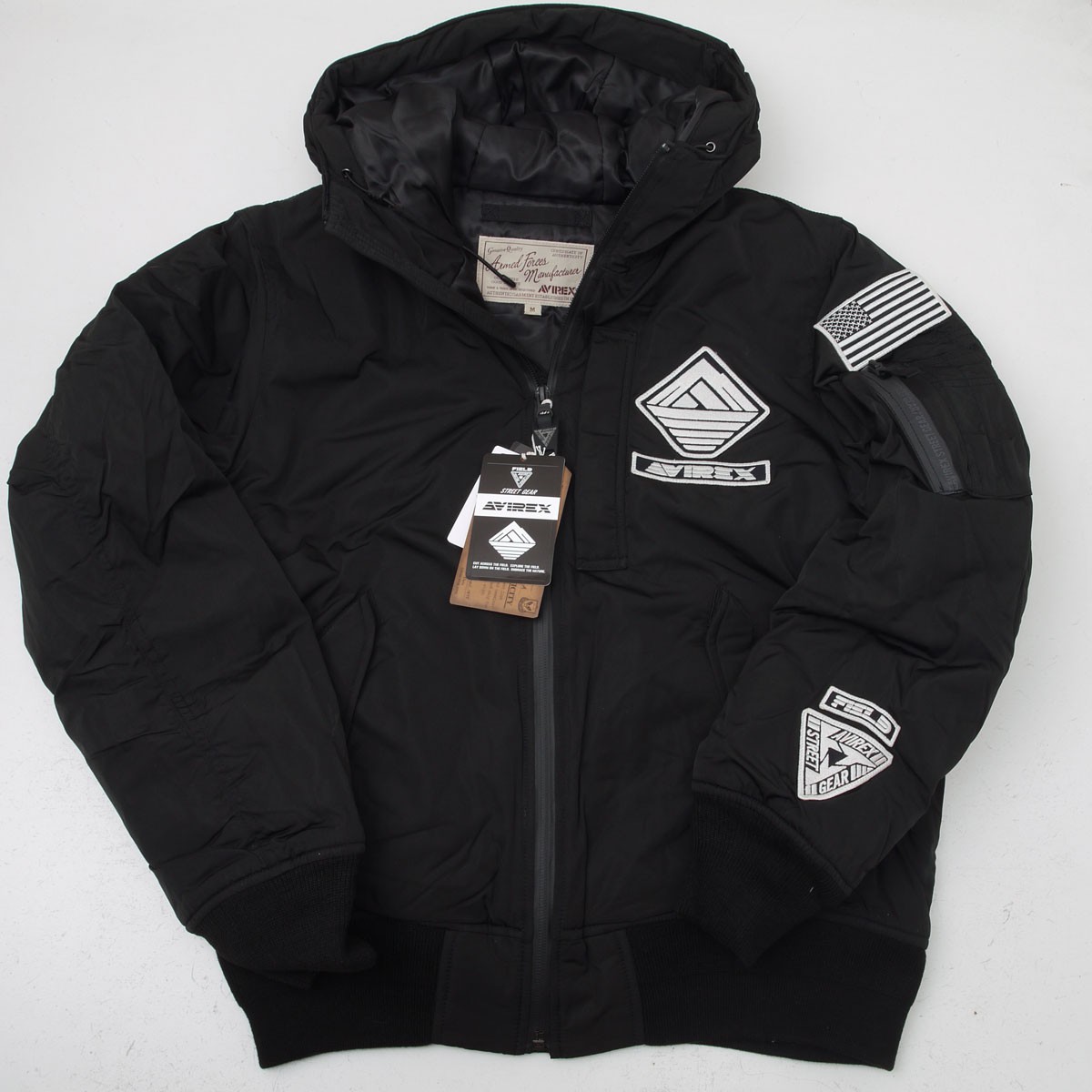 AVIREX アヴィレックス(アビレックス) 6182183 MA-1 WARM LINED HOODIE ウォーム ラインド フーディー :  6182183 : casual.co.jp - 通販 - Yahoo!ショッピング