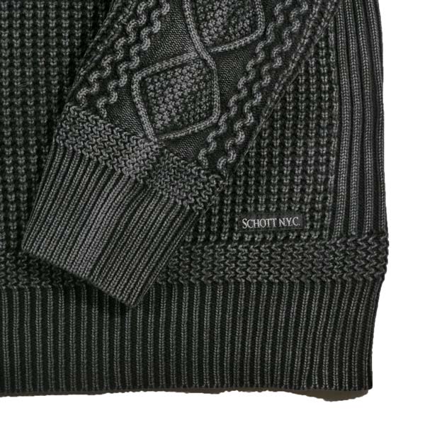 Schott N.Y.C（ショット） Schott 782-3240001 DULL COL CABLE SWEATER