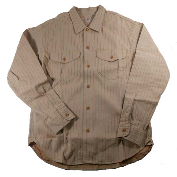 SUGAR CANE シュガーケーン SC28652 コークストライプ長袖ワークシャツ