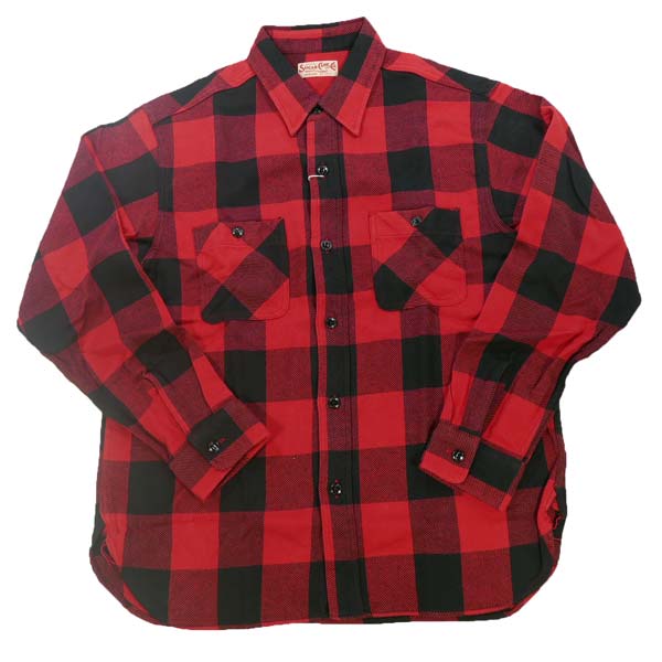 SUGAR CANE シュガーケーン SC29357 長袖ネルシャツ TWILL CHECK WORK