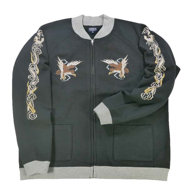 テーラー東洋 Tailor Toyo スカ刺繍 フルジップ スウェット ラグランスリーブ SUKA ZIP SWEAT EMBROIDERED 