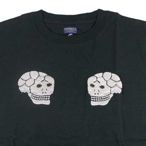 骸骨と蜘蛛の巣　John UNDERCOVER スカル刺繍　size 2 TAILOR TOYO テーラー東洋 TT79393 SOUVENIR SUKA T-SHIRT EMBROIDERED