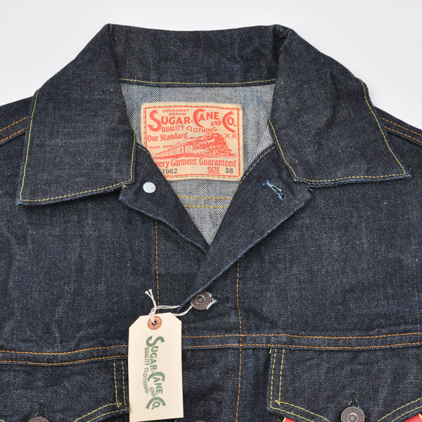 SUGAR CANE シュガーケーン SC11962A-421 14.25oz.1962年モデル デニムジャケット Ｇジャン ワンウオッシュ :  sc11962-421-m : casual.co.jp - 通販 - Yahoo!ショッピング