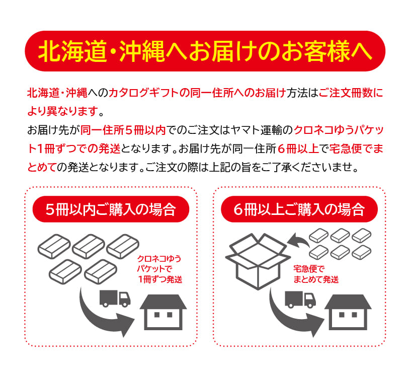 沖縄北海道への発送