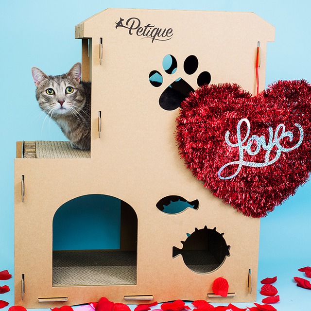 爪とぎハウス ミャウハウス petique Meow House 猫 キャットタワー 爪