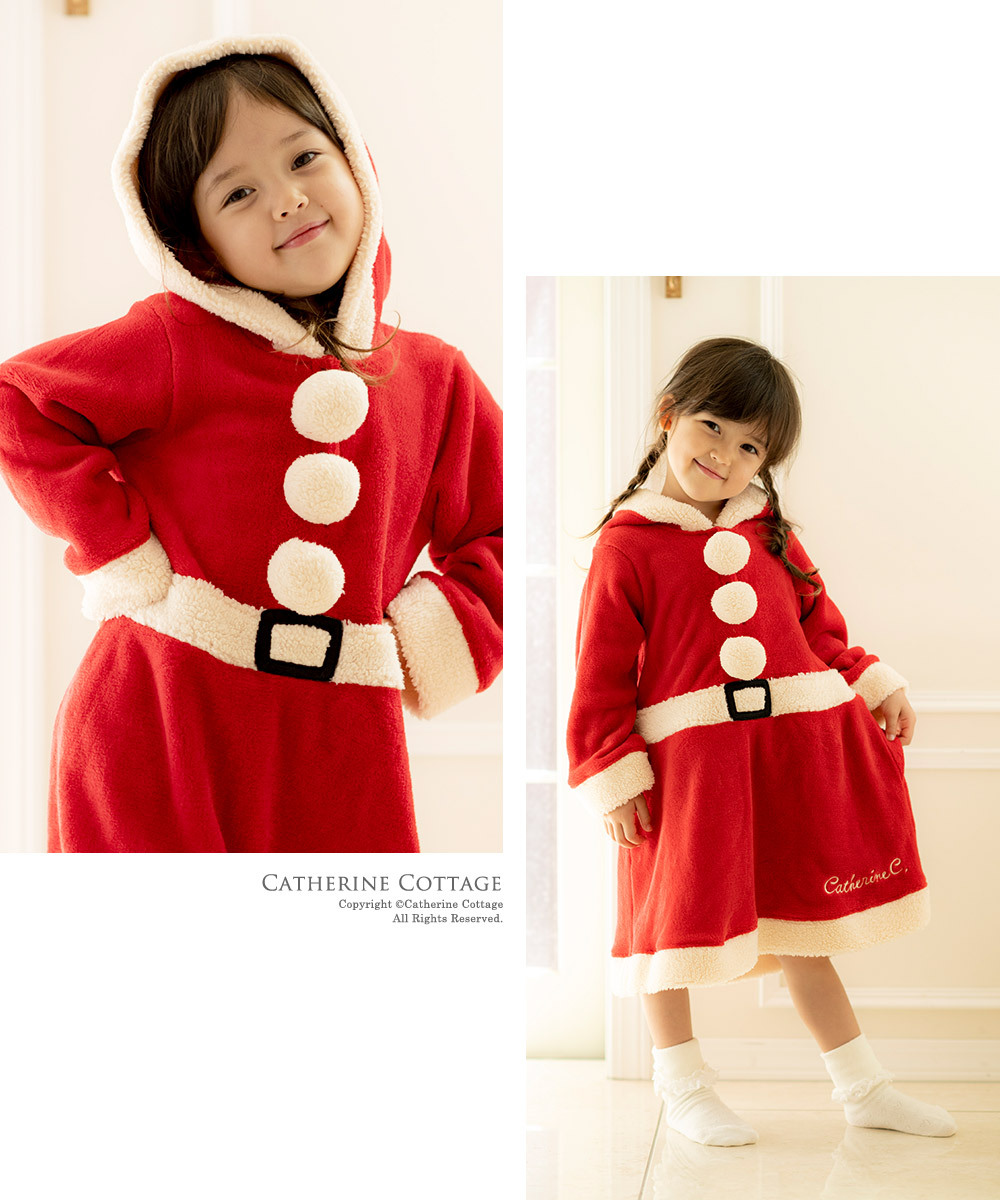 ベビー着ぐるみ クリスマス もこもこ ロンパース サンタ トナカイ コスチューム 70 80 90 95 100 110 1cm Tak Tk4060 キャサリンコテージ 通販 Yahoo ショッピング