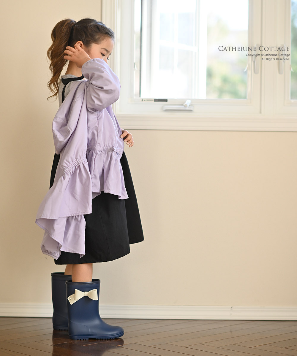 レインブーツ キッズ 女の子 長靴 サイドリボンレインブーツ 16 17 18 19 21 22 23cm Tak De008 キャサリンコテージ 通販 Yahoo ショッピング
