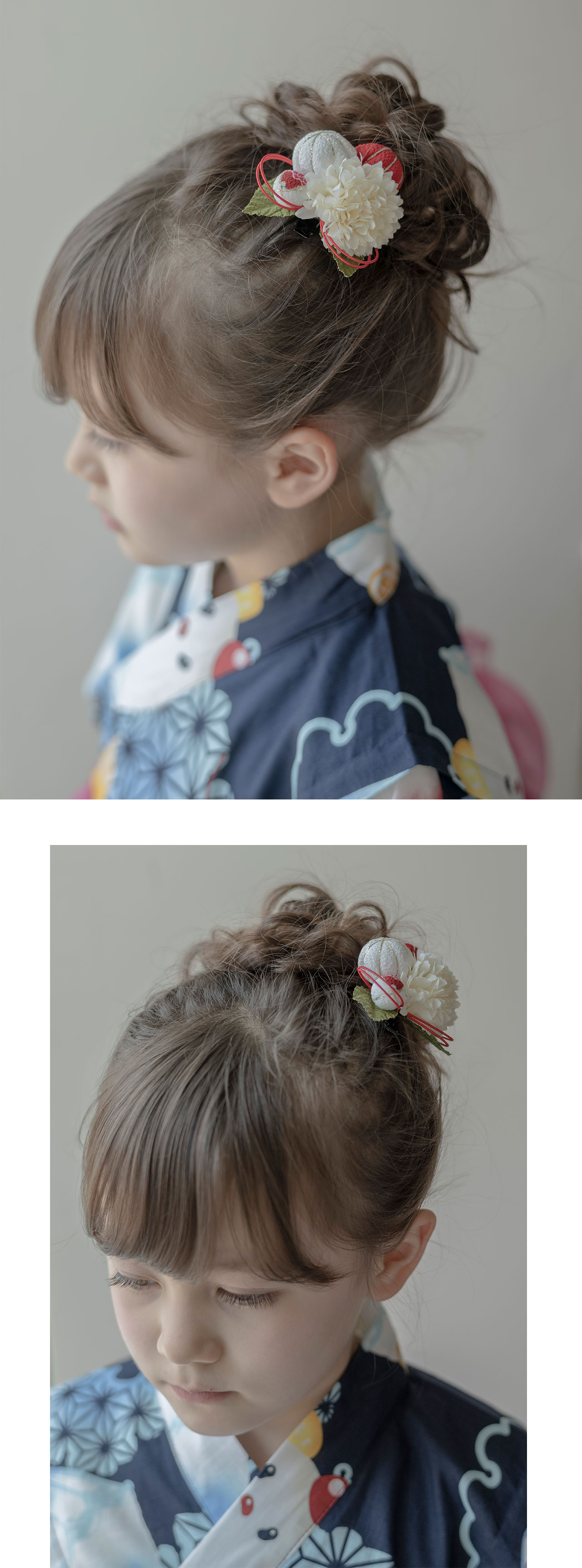 藤の花揺れる和装ヘアクリップ  アクセサリー