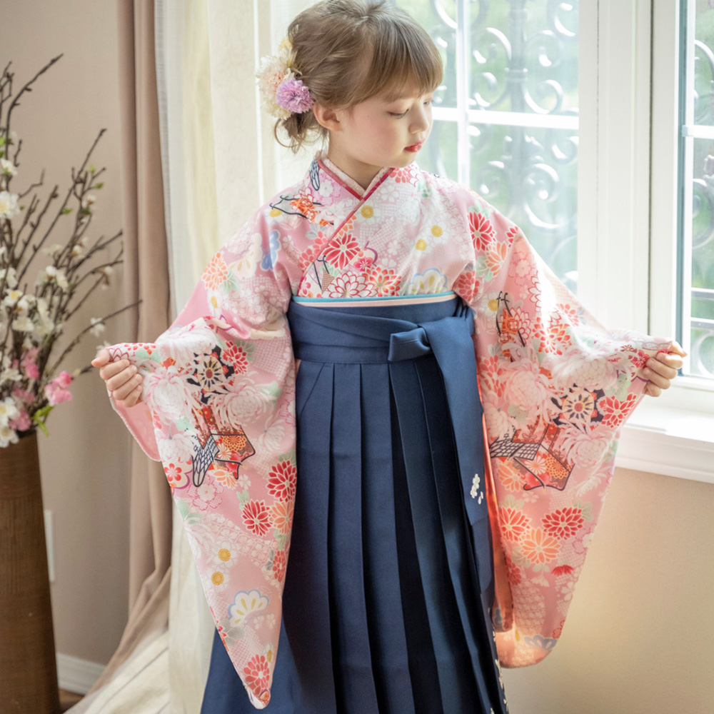 キャサリンコテージ 卒園式 袴セット 120 肌襦袢 帯飾り 付き - 着物 