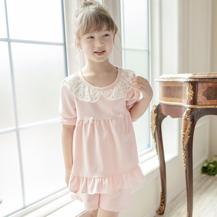 超目玉セール｜パジャマ 女の子 |送料無料| ルームウェア カジュアル やわらか裏毛の半袖パジャマ TAKキャサリンコテージ | Catherine Cottage | 02