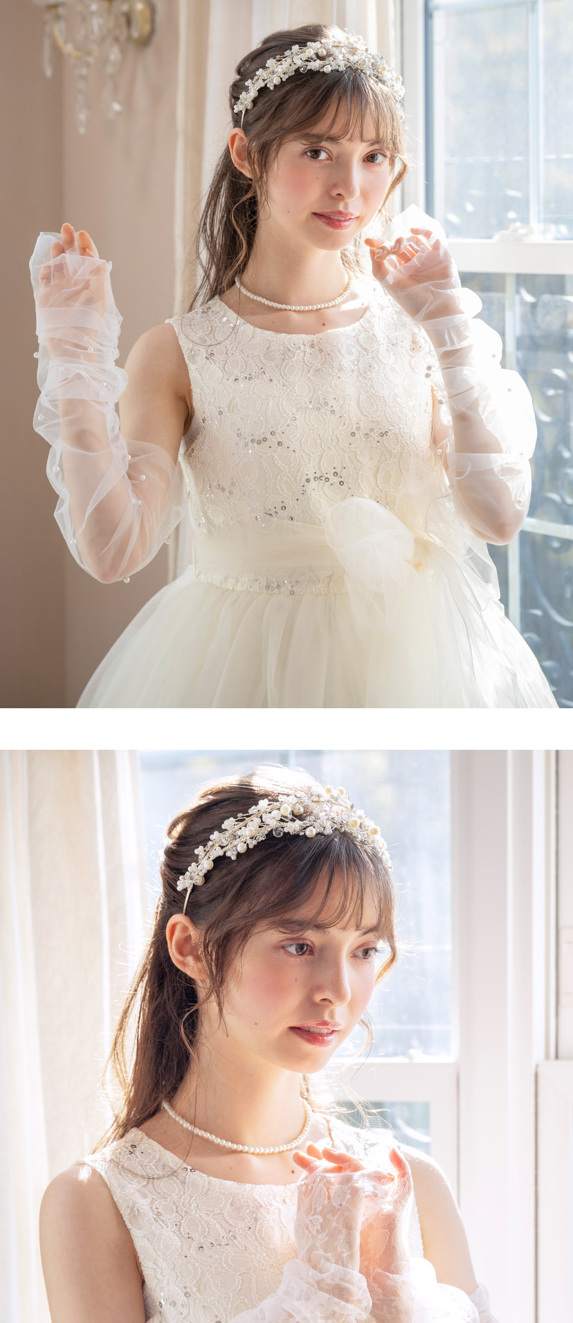 【BABY】 Belle Harmonie柄　カチューシャ、バレッタSet BABY】 Belle Harmonie柄カチューシャSet