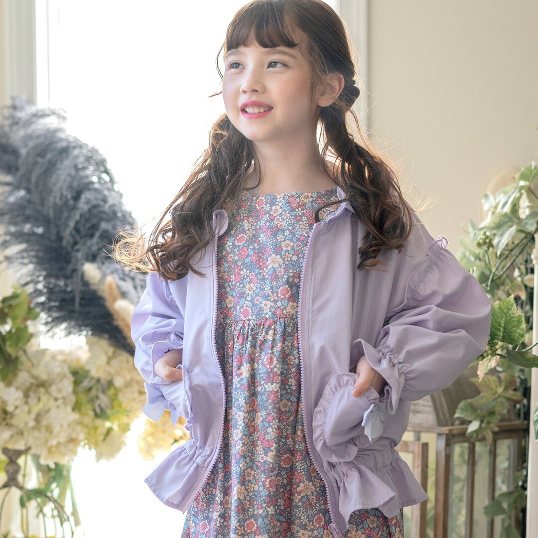 ケイト・スペードキッズ160サイズフリルジャケットウィンドブレーカー kate spade new york kids（ケイトスペードニューヨーク）の