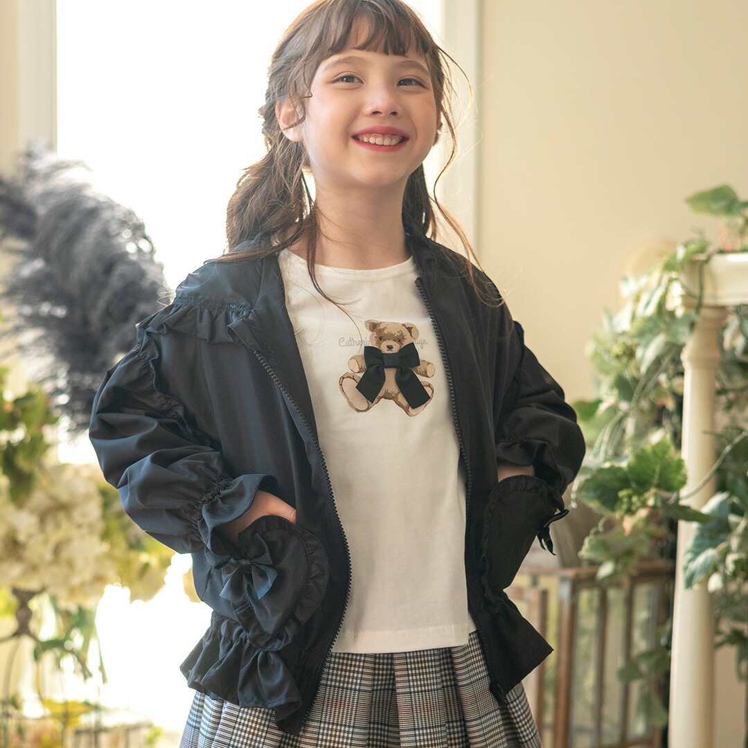 ケイト・スペードキッズ160サイズフリルジャケットウィンドブレーカー kate spade new york kids（ケイトスペードニューヨーク）の