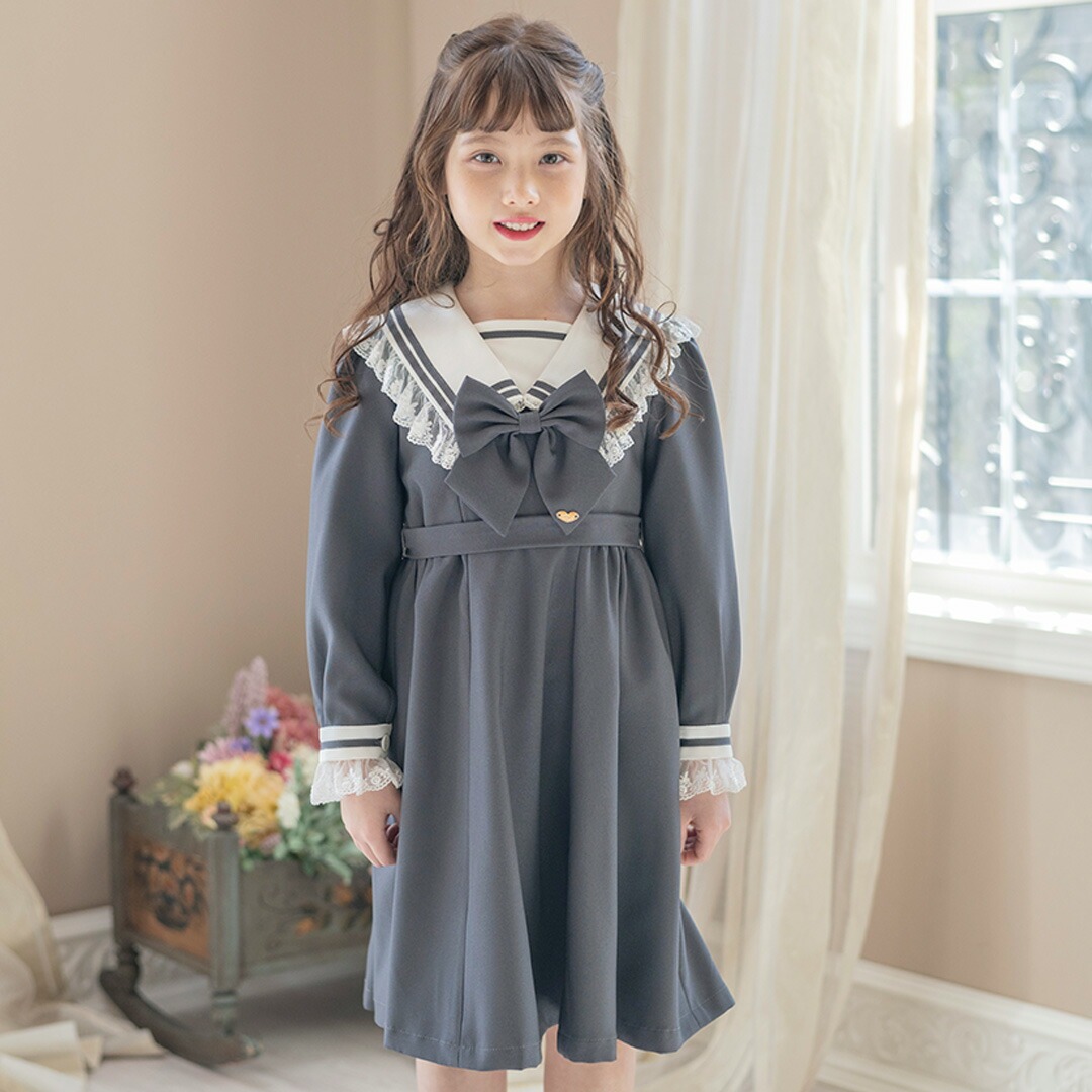 Catherine Cottage 入学式 女の子 服 キッズ ワンピース レース