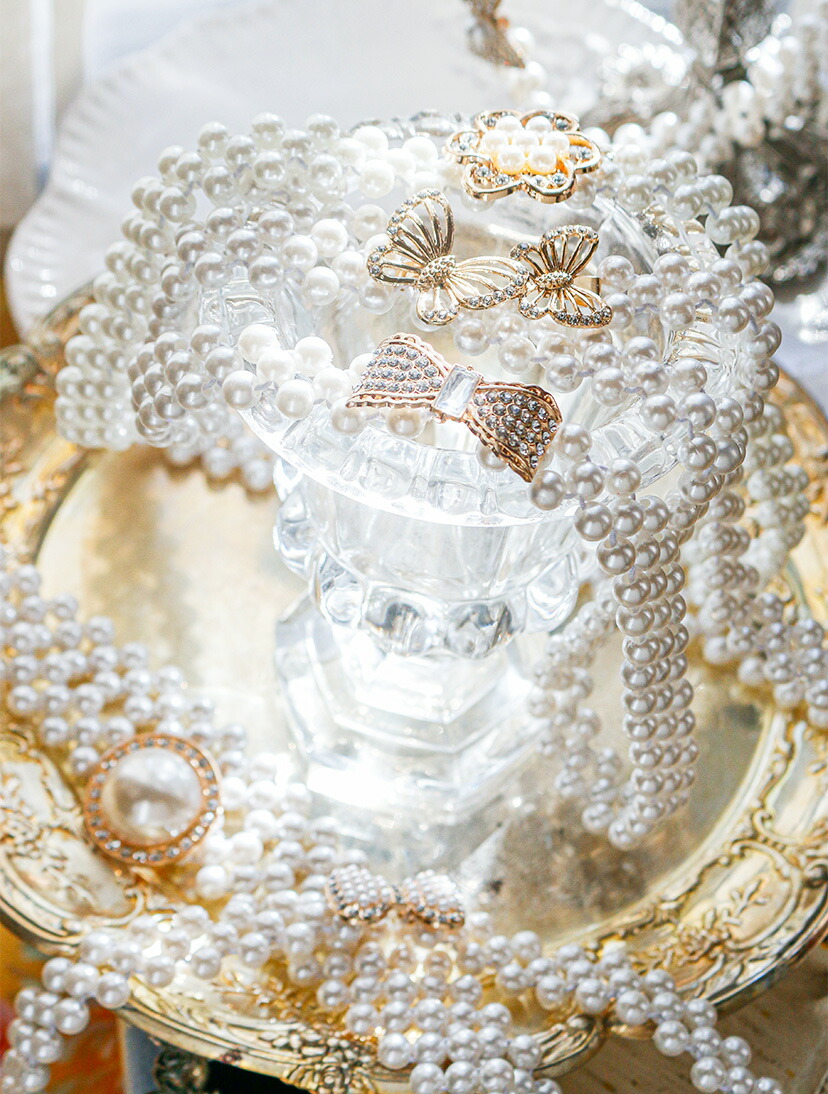 パールベルト キラキラ帯飾り キッズ ジュニア 小物 和装アクセサリー 商品写真