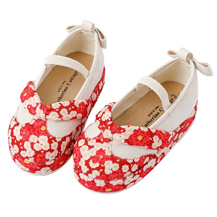 Catherine Cottage 花柄鼻緒のスリッポン 七五三 草履風 3歳 5歳