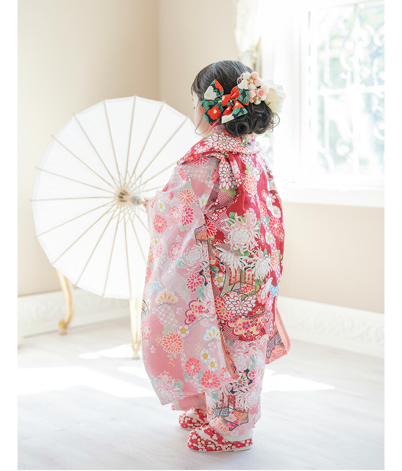 キャサリンコテージ,花柄鼻緒の草履風スリッポン,モデル画像4