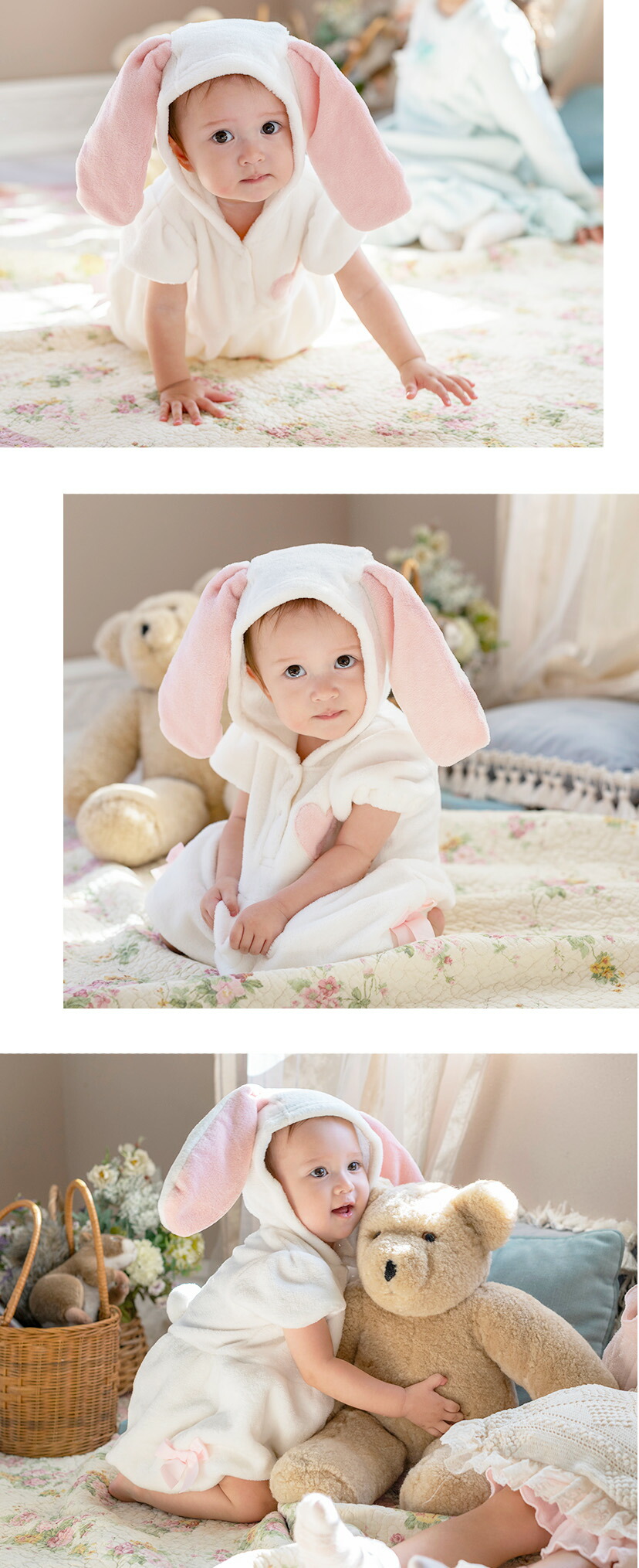 うさぎ 着ぐるみ ワンピース ベビー キッズ イースター 衣装