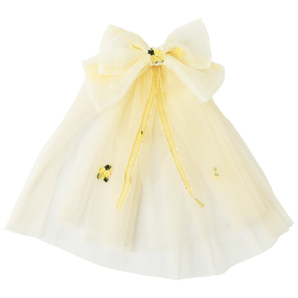 ヘアアクセサリー ふわふわチュールリボンクリップ 送料無料 キッズ ジュニア 髪飾り オーガンジー [YUP12] キャサリンコテージ | Catherine Cottage | 02