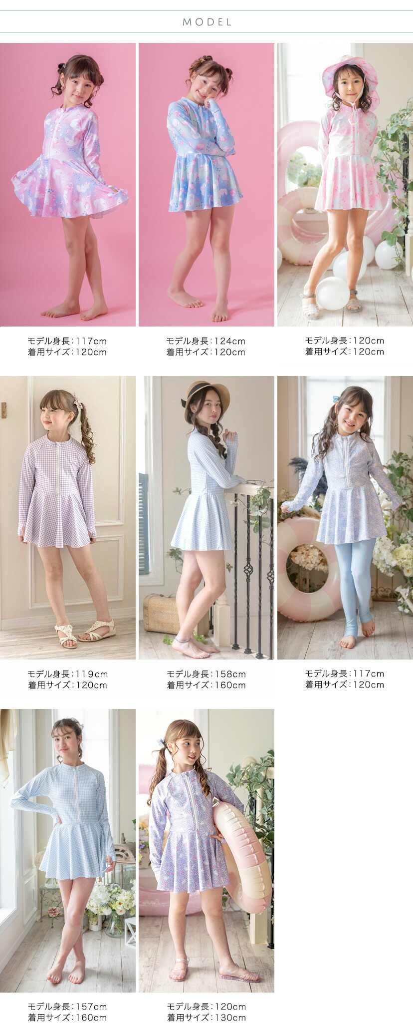 オールインワン ラッシュスイム モデルスペック画像