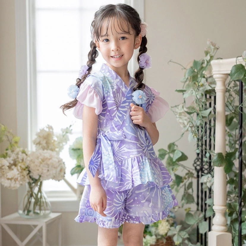 女の子 Betta様専用96.入園入学セット フリル付き 花柄 Betta96.入園