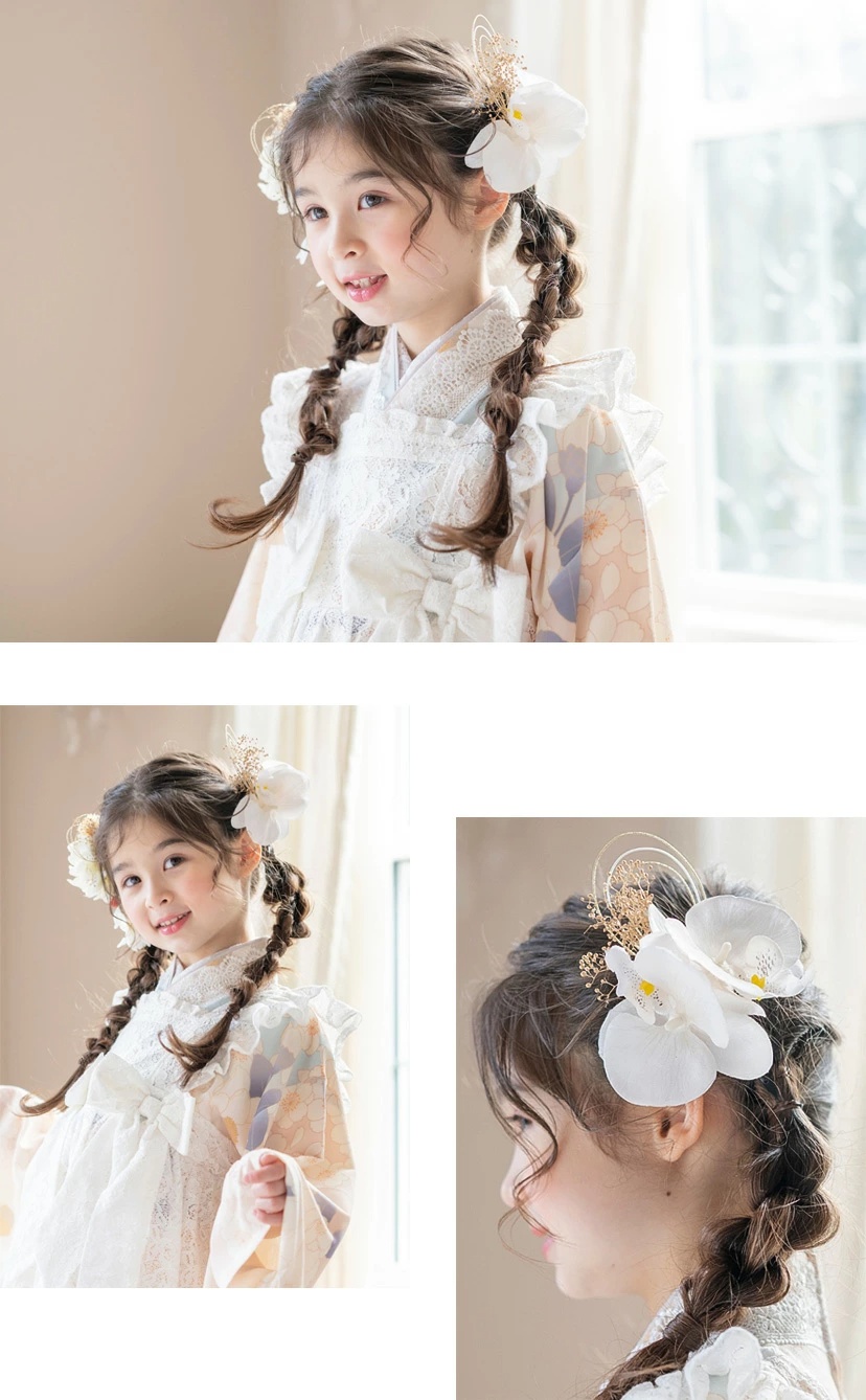 【土日限定お値下げ】キャサリンコテージ 七五三 3歳 ヘアアクセサリー Catherine Cottage（キャサリンコテージ） ヘアアクセサリー 胡蝶蘭髪