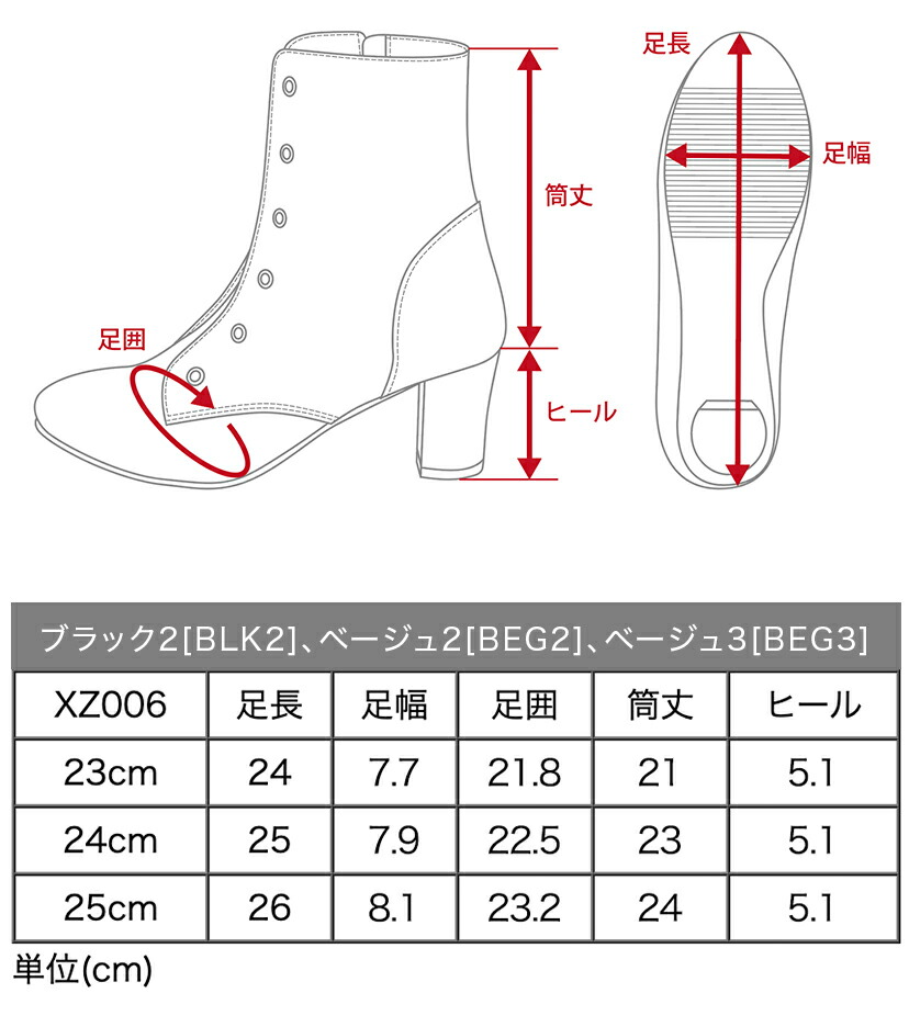 サイズ表