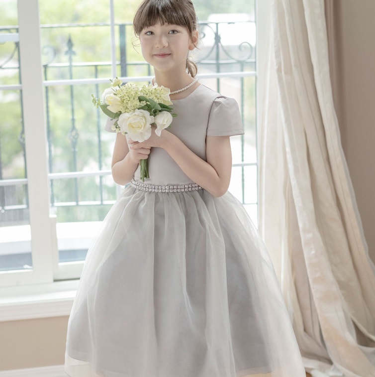子供ドレス ピアノ 発表会 結婚式 刺繍パールドレス ワンピース |送料